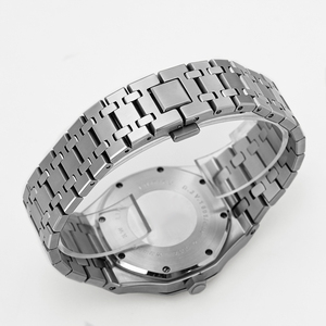 Montre-bracelet pour homme minimaliste octogonale en acier 304, mouvement à quartz suisse, verre saphir, logo personnalisé, vente en gros - Product Image 6