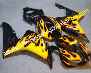 Para Honda CBR1000RR <span class=keywords><strong>CBR</strong></span> <span class=keywords><strong>1000</strong></span> RR CBR1000 1000RR 06 07 <span class=keywords><strong>2006</strong></span> Popular de 2007 amarillo negro ABS inyección carenado - Product Image 1