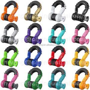 <span class=keywords><strong>Prix</strong></span> usine G209 Manille Vente Chaude Manille Robuste avec Manchon En Caoutchouc 4.75T 3/4 "Noir Peint Vis Pin Arc Manille - Product Image 6