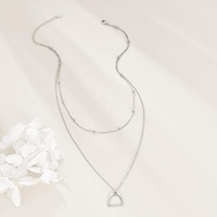 Bijoux de cheval Collier fer à cheval en argent sterling 925 Collier Lariat simple cheval Strirrup pour femmes filles