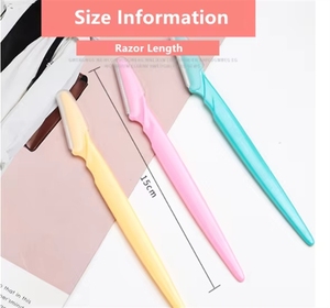 <span class=keywords><strong>Rasoir</strong></span> de sécurité en acier inoxydable pour le maquillage, le visage, les sourcils, les lèvres et la suppression des poils - Product Image 2
