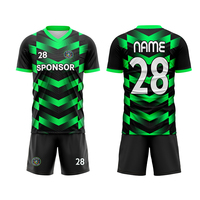 Ensemble de maillots de football de compétition unisexes pour jeunes, fabriqués sur mesure, coupe ajustée et haute élasticité