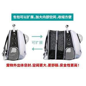Baolujie Transparent Expandable Pet <b>Backpack</b> For <b>Cats</b> With Mesh Ventilation And Large Capacity Design - Product Image 3