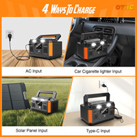 Station d'alimentation portable d'urgence à ondes sinusoïdales pures, avec charge sans fil MPPT, affichage LED, BMS et Type-C, directement de l'usine (OEM/ODM)