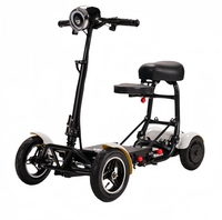 Trottinette électrique pliable compacte et légère à 4 roues, puissante, longue portée, double moteur, capacité de charge amovible de 120 kg