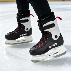 Patins à glace pour adultes, hommes, femmes, débutants, lame en acier, bottes de patinage sur glace chaudes, chaussures de patinage sur glace, taille 37-46 - Product Image 3