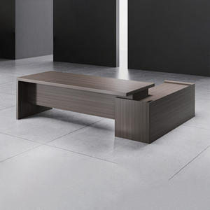 โต๊ะสำนักงานทันสมัยโต๊ะสำนักงานหรูหราโต๊ะผู้บริหารห้องผู้จัดการใหญ่ - Product Image 2