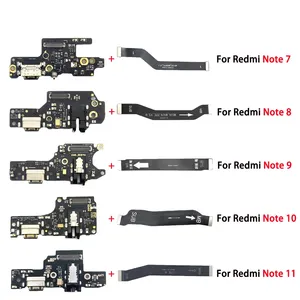 New USB Charging Port Dock Board Connector Main FPC Motherboard Flex Cable For Redmi Note 7 8 9 10 Pro 9 10S 11 4G5G Fast Charge