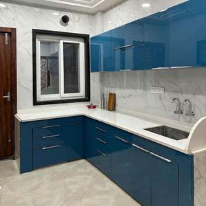 Factory Price Wholesale <b>Wooden</b> Kitchen Cabinets Modern New Designs Shaker Kitchen Furniture with High Gloss Doors - Product Image 1