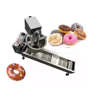 Vollautomatische kleine gewerbliche industrielle Hefe-Fritteuse Donutherstellungsmaschine