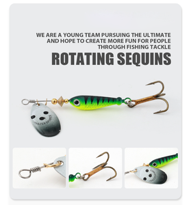 Esche artificiali spinner in metallo a 4 colori, da lancio lungo, 11g 15g 18g, per Walleye, Trota, Salmone, Spigola, con ami - Product Image 2