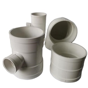 Wholesale Plastic pvc Pipe Fitting durable Bending Pipe Fittings PVC drainage pipe Fittings with different size
