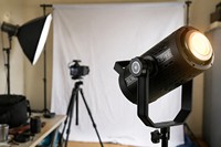 Luz de Video LED Profesional de 300W, Bicolor 2800K-6800K, Iluminación COB para Fotografía con Montura Bowens para Transmisión en Vivo y Estudio