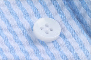 <span class=keywords><strong>Camicia</strong></span> a maniche corte a righe <span class=keywords><strong>Seersucker</strong></span> personalizzata per uomo estiva blu con colletto cubano mezza manica giacca <span class=keywords><strong>camicia</strong></span> - Product Image 6