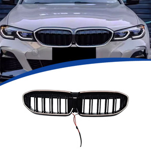 Parrilla Delantera para BMW Serie 3 G20 2019-2022 con Luces LED, Material ABS, Versión Meteor de Una o Dos Líneas - Product Image 1