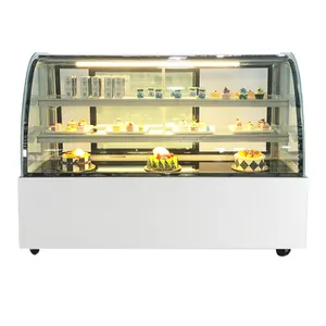 Hot Sale Gute Qualität Aufrechte Glas Edelstahl Kuchen Gefrier schrank Display Chiller Showcase