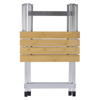 Ensemble table et tabourets pliants en alliage d'aluminium robuste et portable pour l'extérieur, kit table et chaise pour camping, pique-nique, barbecue, mobilier d'extérieur