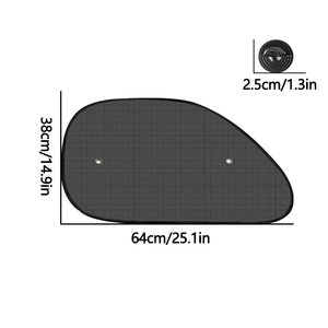 Parasole Universale Pieghevole in Rete Traspirante per <span class=keywords><strong>Auto</strong></span>, Antiriflesso per Finestrini Laterali, Protezione UV Estiva, Isolamento Termico - Product Image 4