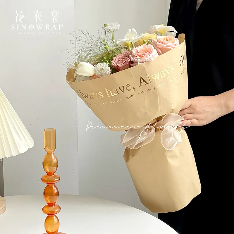 SINOWRAPフラワーペーパーラップブーケラッピングペーパー卸売PapelDe Regalo De Flores