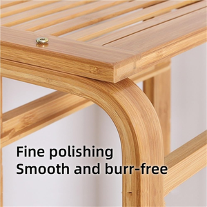 Cesto de Ropa Sucia de Bambú para Ahorrar Espacio en el Baño, Organizador de Ropa Sucia, Cesta de Ropa de Madera de Gran Capacidad con Estante - Product Image 3