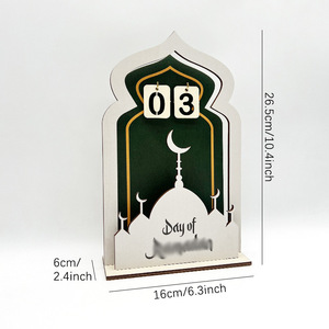 Disesuaikan 2026 kayu berbentuk bulan kalender kedatangan Ramadan-terlaris Dekorasi Rumah & Pesta Lebaran Muslim - Product Image 5
