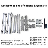 Châssis de drone FPV longue portée Mark V2 de 13 pouces |   Kit de châssis de quadricoptère compatible avec des bras épais de 8 mm en fibre de carbone 3K et une empattement de 417 mm