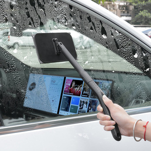 Shane Curved Handle Car Window Defroster <b>Brush</b> ABS Material Dual Purpose For Home And Car Use - Product Image 3