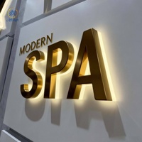 Enseigne Commerciale Extérieure 3D, Lettres Lumineuses LED pour Décoration de Boutique, Publicité et Signalisation Directionnelle IPX4