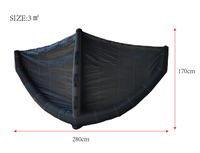2020 nouveau Design usine personnalisé gonfler noir feuille Surf cerf-volant aile pour feuille surf 3M2