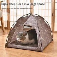 Tente pour animaux de compagnie universelle quatre saisons en gros pour chien et chat, respirante, pliable, portable, maison de chat d'extérieur, camp de chat, grotte pour animaux de compagnie, nid