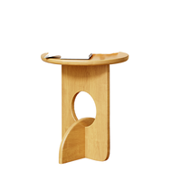 Meubles de salon modernes et luxueux, table d'appoint minimaliste créative, petite table console en bois clair, écologique, appartement