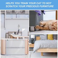 100% Transparentes Doppelseitiges Katzen-Kratzschutz-Klebeband Katzen-Trainingstape für Sofa Teppich Türen Haustiere