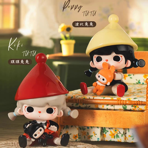 Figure Originali Tutu Bear Her and Her Little World, Statuette in Vinile Carine, Mini Giocattoli Animati Tutu Bear per Decorazione Casa - Product Image 3
