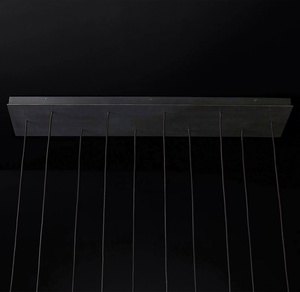 Lustre rectangulaire avec tube lumineux linéaire <span class=keywords><strong>AQUITAINE</strong></span> à bande adhésive - Product Image 5
