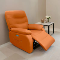 Fauteuil inclinable électrique en cuir pour massage corporel complet, avec structure métallique et design ergonomique, fourni directement par l'usine