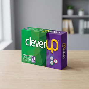 Papier pour imprimante Clever A4 70, blancheur 92%, format 210x297 mm, 70 g/m², 5 rames, 500 feuilles par ramette, 5 ramettes par carton - Product Image 5