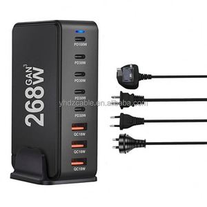 Charger 8-Port USB PD Charger Quick Charge 3.0 USB Type <b>C</b> Fast <b>Charging</b> Mobile USB Dock Charge - Product Image 6