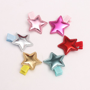 Accessorio per Capelli a Forma di Stella a Cinque Punte Lucida per Bambine - Stile Festivo Europeo e Americano in Poliestere - Product Image 1