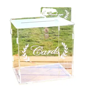 Manufacturer Acrylic Donation Box Change Deposit Deposit Box Transparent Donation Box