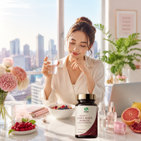 60 comprimés de collagène pour femmes, glutathion, probiotiques, complément alimentaire à base de plantes, sans additifs, capsules de nutriments équilibrants quotidiens