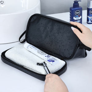 Bolsa de Afeitado para Hombre, Neceser de Cuero Pu, Organizador de Cosméticos de Viaje Impermeable, Compra en Línea a Granel - Product Image 4