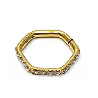 Hexagonal 1.2*8mm titane couleur originale