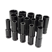 Jeu de douilles à choc robustes en chrome de 8 à 32 mm (1 1/2 po) pour le démontage des vis de pneus (OEM)