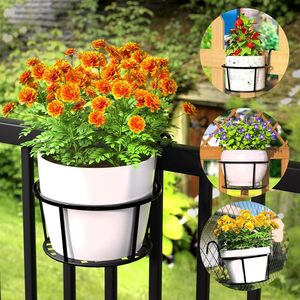 Garde-corps <span class=keywords><strong>suspendu</strong></span> <span class=keywords><strong>jardinière</strong></span> fer Art paniers suspendus <span class=keywords><strong>support</strong></span> de Pot de fleur <span class=keywords><strong>support</strong></span> de plante sur le Rail - Product Image 5