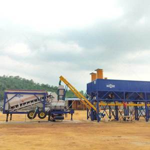 Di động di động 35m3/h TRỘN BÊ TÔNG thực vật trong domaica trường hợp - Product Image 4