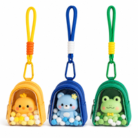 Sac de rangement mini clés de haute qualité en PVC transparent avec sangles, boîte surprise tendance, porte-monnaie et porte-clés de voiture, cadeau