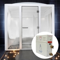 Generador de Vapor Eléctrico Moderno de Acero Inoxidable Modelo GYDACO ST para Baño, Vapor Húmedo con Panel de Control Computarizado de 3KW-18KW