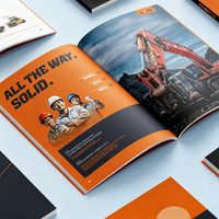 Brochure promotionnelle personnalisée à faible MOQ, livraison rapide, impression de catalogue de produits