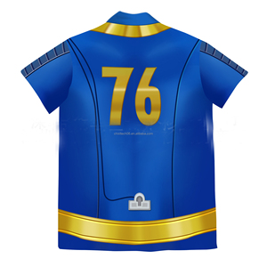 Disfraz de una pieza con temática de videojuegos - <span class=keywords><strong>Fallout</strong></span> <span class=keywords><strong>4</strong></span> Shelter Azul Unisex para Halloween - Product Image 5