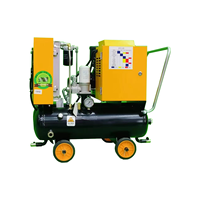 Compresseurs d'air à vis rotatifs miniatures à fréquence mobile Karlos 380V 4kw 5 ch pour la production industrielle